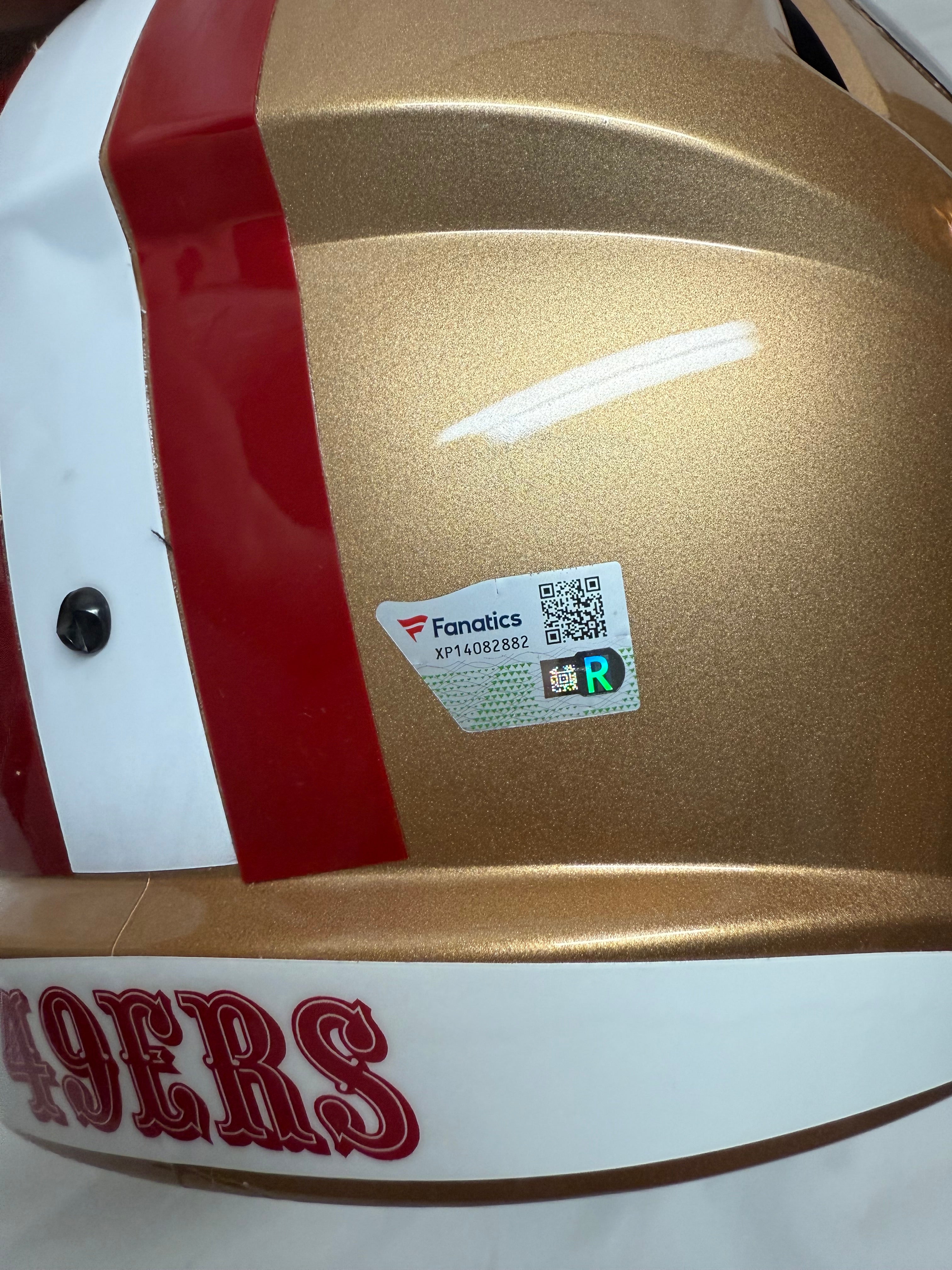 Brock Purdy Signed Full Size Replica Helmet (Fanatics Authenticated)