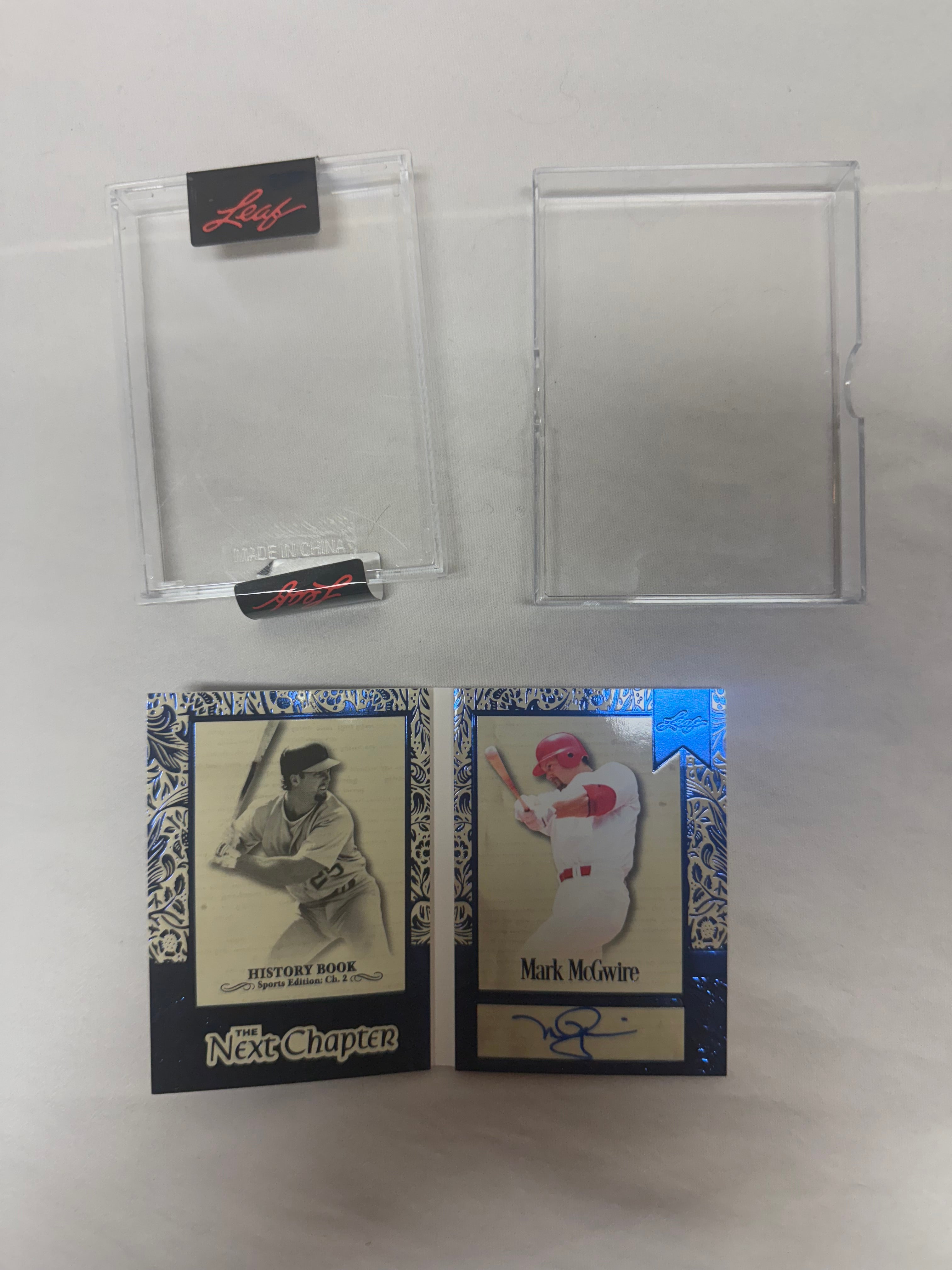 Mark McGwire Signed Leaf History Book 5/5