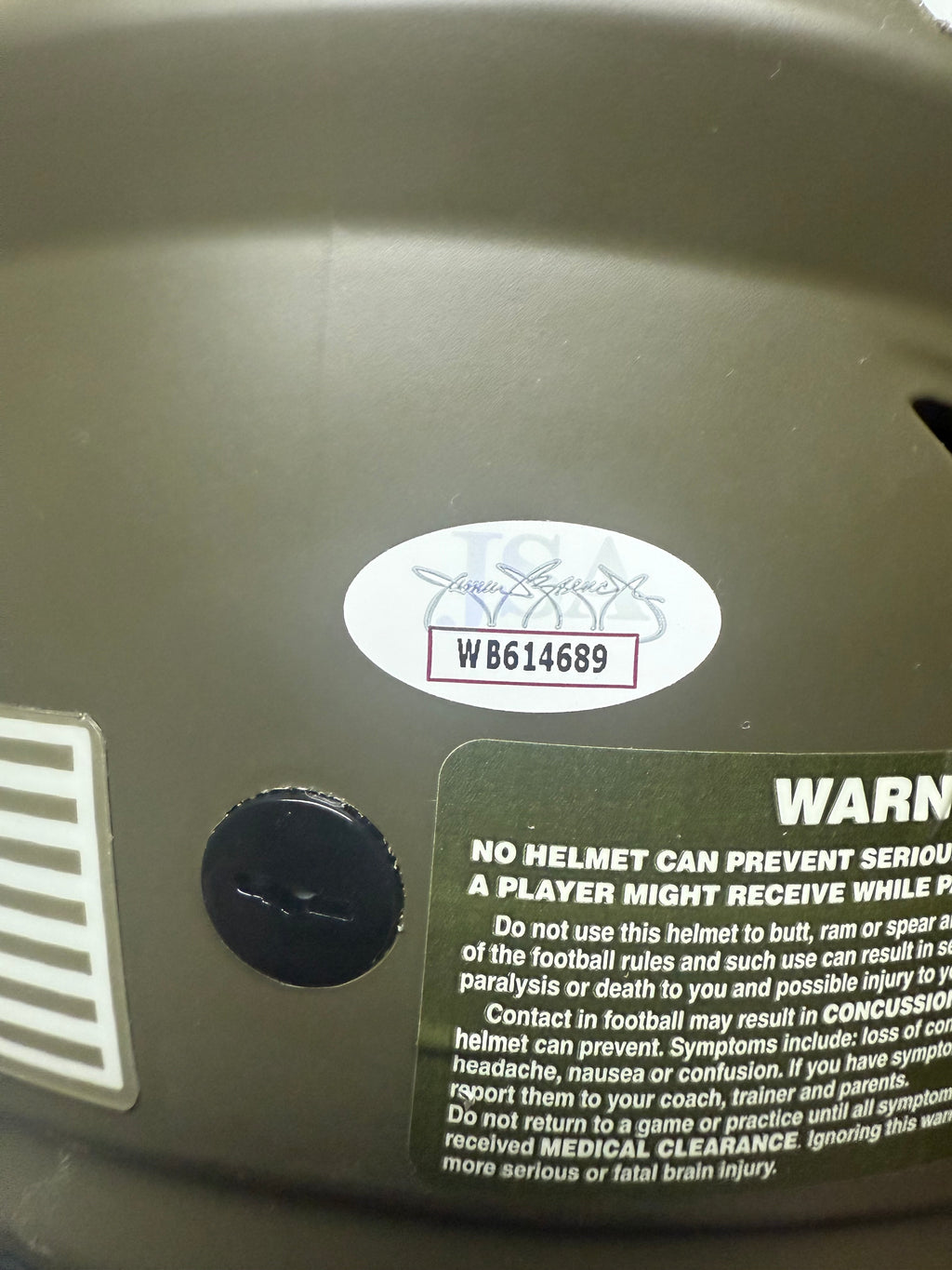 Julian Edelman Signed Salute To Service NFL SpeedFlex FullSize Authentic Helmet (PSA)